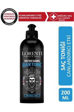 MNZ-Tonic Menthol للشعر طازجة ومحية ومغذية - Tonic Barber للشعر 200 ml - Lorenti