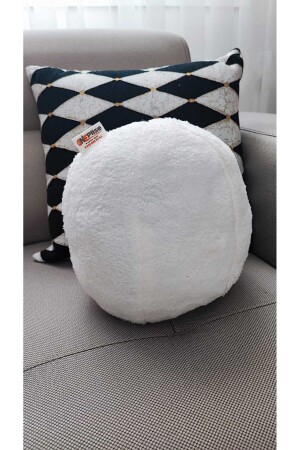 MNZ-Top Throw Pillow Pillow 1 Ecru الكبير (42 سم) Welsoft - Oneplise