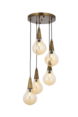 MNZ-Topaç 5-piece pendant lamp شمعة TOPAC-T - Tavcam