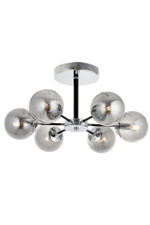 MNZ-Topaç 6-piece Chrome Chandelier ERY 3729-53-06 KR - Eray Aydınlatma