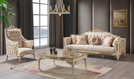 مجموعة الأريكة الكلاسيكية MNZ-Torenna - Cadde Yıldız