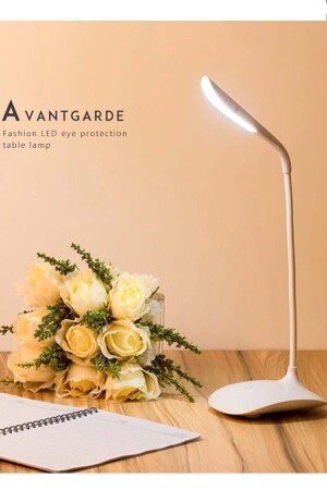 نور القراءة من نوع MNZ-Touch 18 LED 3 مرحلة لامپ الطاولة أبيض d390ufo - Wonderlust