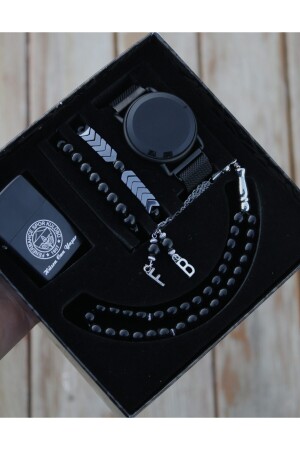 MNZ-Touchscreen الرجال ساعة الذراع ختيات الصلاة ختيات و سوار مجموعة wessfb - wesscollection