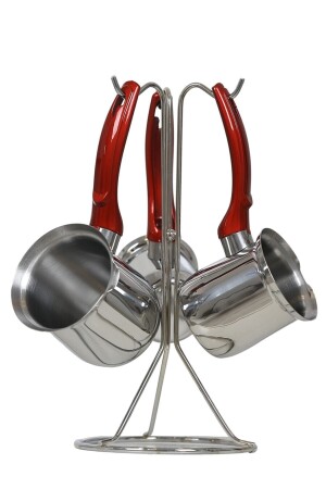 مجموعة مقلاة قهوة من طراز MNZ-Tower Steel - Şahset