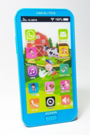 هاتف محمول ذو شاشة لمس من طراز MNZ-Toy مع صوت تركي و12 وظيفة - Can Ali Toys
