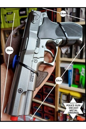 بندقية كابسول من طراز MNZ-Toy 22 سم إسبانيا Gonher Metal Toy Gun منتج الحديد - Oyuncaksahili