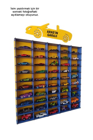 فينرباخيه موضوع من MNZ-Toy Car Rack 50 الصفراء البحرية الأزرق - Metafortoys