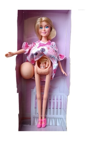 دمية حامل من طراز MNZ-Toy مع بطن مفتوح دمية نموذجية عالية الجودة دمية لها - Lrs Store