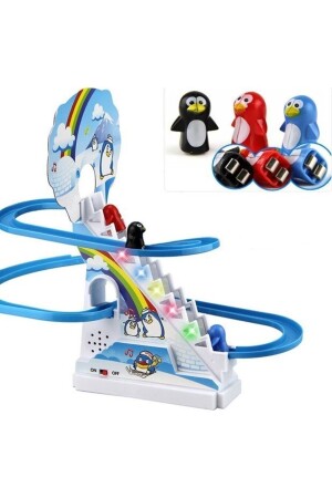 طيور (MNZ-Toy) مع السلائيدات، الضوء، الصوت، التحول، طيور (Penguin) مع السلائيدات والسلالم PRA-6954270-1 - Cango