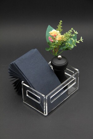 MNZ-Transparent Acrylic Plexi Spice Shaker Mill Salt and Pepper Shakers 14x8 سم 3 مم - sogo