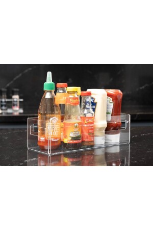 MNZ-Transparent Acrylic Plexiglass 6 Piece Spice Box 30x11 كلم مربع العطور 30x11 - sogo