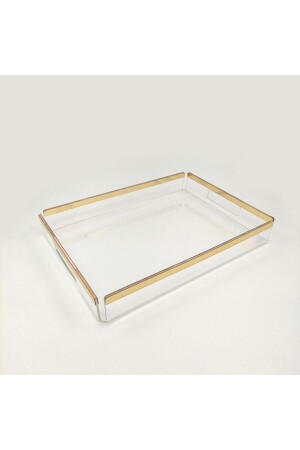 MNZ-Transparent Plexiglass Service عرض وعود التزام الصندوق الذهبية نموذج 27. 5x38cm TPSSSNT2738 - KAPKOVA