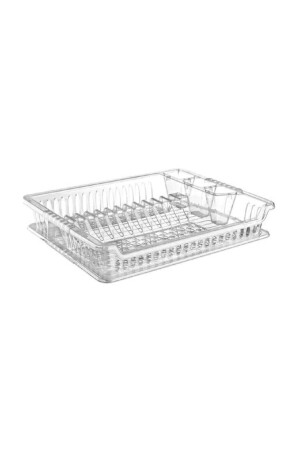 MNZ-Transparent Violet Dish Rack - سلة الأطباق - سلة الأطباق الحجم الكبير 4406475 - HOBBY LİFE