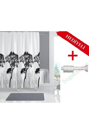 سقف حمام MNZ-Tree مع هانجر هدية 180x200 سم سقف حمام جناح واحد - سقف حمام حمام ملون - Tropikhome