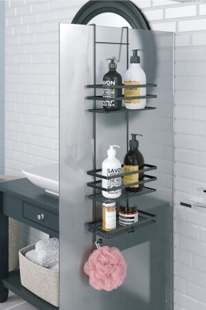 MNZ-TREE-TiER مُعلقة غرف حمام المياه MATT BLACK LM580 11. L.M.580. 03 - Teknotel