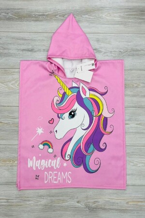 MNZ-Trend 100% القطن الرسوم المتحركة شخصية نمطية كوبون بونشو حمام الشاطئ - حمام - حمام الأطفال منشفة - Podium Gym