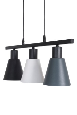 غرفة المعيشة الحديثة التصميم من نوع MNZ-Trend - المطبخ - المقاهي الأسود - الأبيض - الأنتراكيت اللون صف 3 قطع الشنابل TRN03 - Fer Avize