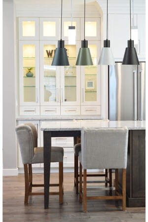 التصميم الخاص من نوع MNZ-Trend تصميم ديكوراتي حديث كافي-طبخ غرفة المعيشة اللون الأسود مزيج 4 قطع صفة مصباح العجلة شمعة TRND77 - Modavize