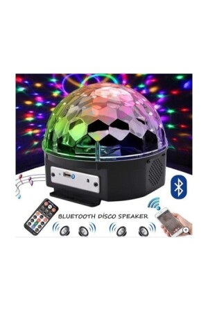 MNZ-Trendtechno Disco Ball RGB LED Bluetooth Speaker صوتي حساس للدسكو-كرة - Starmax