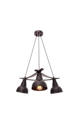 مجموعة MNZ-Trendyol Inka 3-piece Black Lava Chandelier pendant lamp مع قبعة معدنية TRNDİNKA-LAV25-03 - Umur Aydınlatma