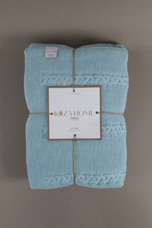 (MNZ-Trenza Blue) غطاء مزدوج 200x220 15045 15025 - Koza Home