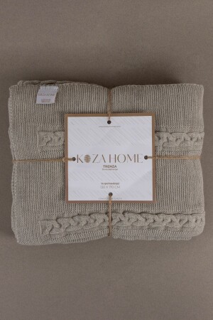 (MNZ-Trenza Mink) كوفن تلفزيون 130x170 15037 15027 - Koza Home