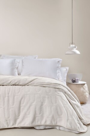 غطاء منقوش مزدوج MNZ-Tricia - الشمبانيا YTSGRPIST-11623133 - Yataş