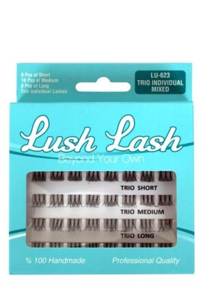 MNZ-Trio واحد قصير متوسط طويل رموش كاذبة - Lush Lash