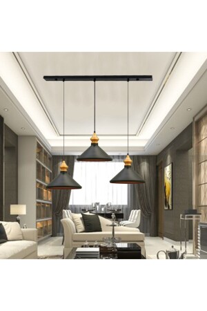 MNZ-Triple Black Pendant Lamp شمعة BMM3043XXXX01 - Bamyum