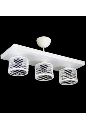 MNZ-Triple Cage Model مودرن طلاء شاندليير LMBDR35414 - Lambadar