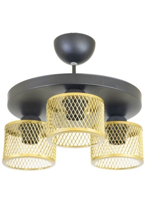 MNZ-Triple Cage Model مودرن طلاء شاندليير LMBDR35417 - Lambadar