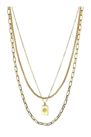 MNZ-Triple Chain Object Detail رقبة ذهبية - Klips Concept