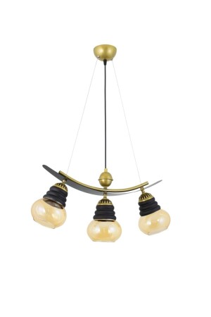 MNZ-Triple Modern Style Boat Model معدنية زجاجية مصباح معلق شمعة LMBDR35613 - Lambadar