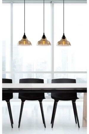 MNZ-Triple Row Table Top Vintage Retro Rustic Pendant Lamp Chandelier عرض 60 سم ارتفاع 100 سم MYL002638 - demet habek mylights