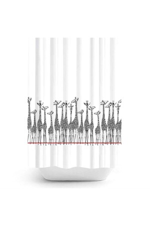 MNZ-Tropical Giraffe حمام الاستحمام الستائر الجناح الواحد 1x180x200 BAPTHGIRAFFE - Zethome