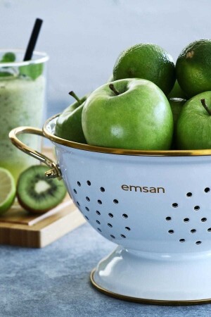 MNZ-Troy Enameled 22 سم سرايينر أبيض - Emsan