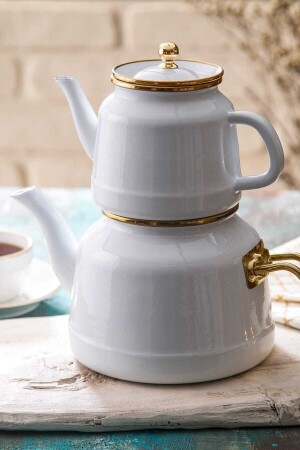 (MNZ-Troy Maxi) إدخال قاعدة (Enamel Teapot Set) بيضاء 600. 03.01.0051 - Emsan