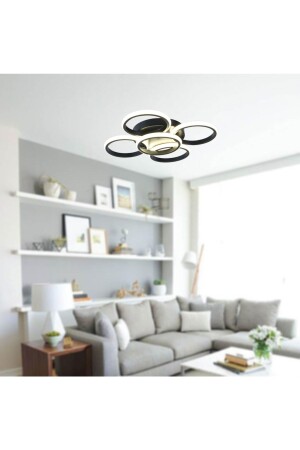 MNZ-Tt304-4+1-sy مستديرة مات أسود 5 ألقيت (ضوء أصفر) LED شمعة TT304-4+1-SY-SRR - TT AYDINLATMA