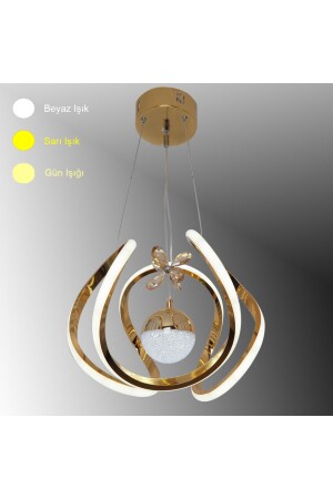 MNZ-TT306-TPL-SR TT منحنى الإضاءة نموذج الصفراء مغلفة واحدة الكتلة 3 وحدات الألوان LED شمعة - Tt Aydinlatma