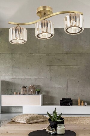 MNZ-Tufty 3 قطع قديمة بلورية غرفة نوم حديثة غرفة المعيشة بلورية شمعة - Apliqa