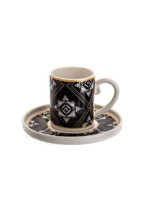 MNZ-Tulu ديرفيشات الدوارة مجموعة من 6 كوبات قهوة D2016 58TKT000429 - Tulü Porselen