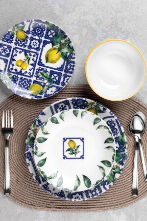 MNZ-Tulu Classic 24 قطعة عشاء مجموعة Db1150 KL24Y01DB1150 - Tulü Porselen