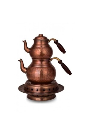 تيرنا النحاسية من MNZ-Turna مع مجموعة التدفئة رقم 2 ضخمة يد مزورة أكسيد التورنا1956-3 P664S598 - TURNA BAKIR