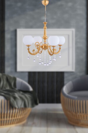 MNZ-Turna 4 فخمة شمعة زجاجية (ذهبية) PA. 0414 - polataydinlatma