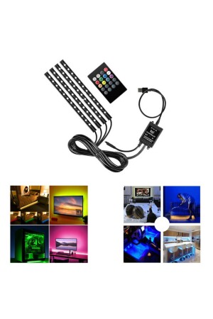 MNZ-TV إضاءة خلفية السيارات تحت قدم أدى مراقبة ليلية مصباح بيئة - Dekohop