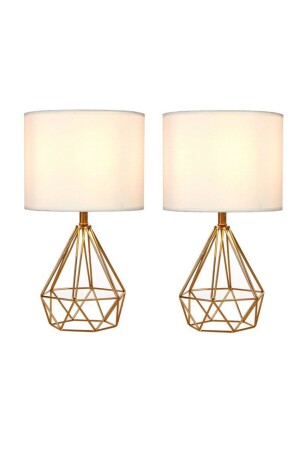 MNZ-Two Tardu Lampshades كريم من الأنسجة قبعة TARDU-2-WH - White West inn House