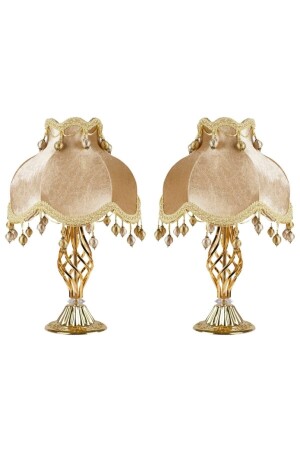 MNZ-Two Velvet Covered Handmade Classic Model Lampshades PRA-2597729-0436 - Dekovien