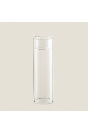 حامل شمعة من الزجاج من MNZ-Udele 6x18 سم شفاف CD212AKS374 - Chakra