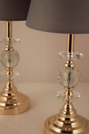 MNZ-Ufo Gold 2 Pack Lampshade Gray - Abajuraksesuar