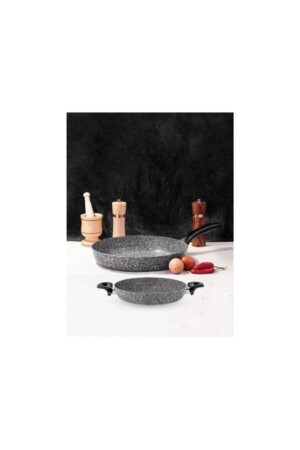 MNZ-Ultra Granite 2 Pan Set N9TT-9G0A-B7FQ-RANC - Taç